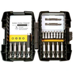 Stanley Fatmax 20-Piece Screwdriver Bit Set - Hex Shank - Hard Protective Case - Assorted Sizes
