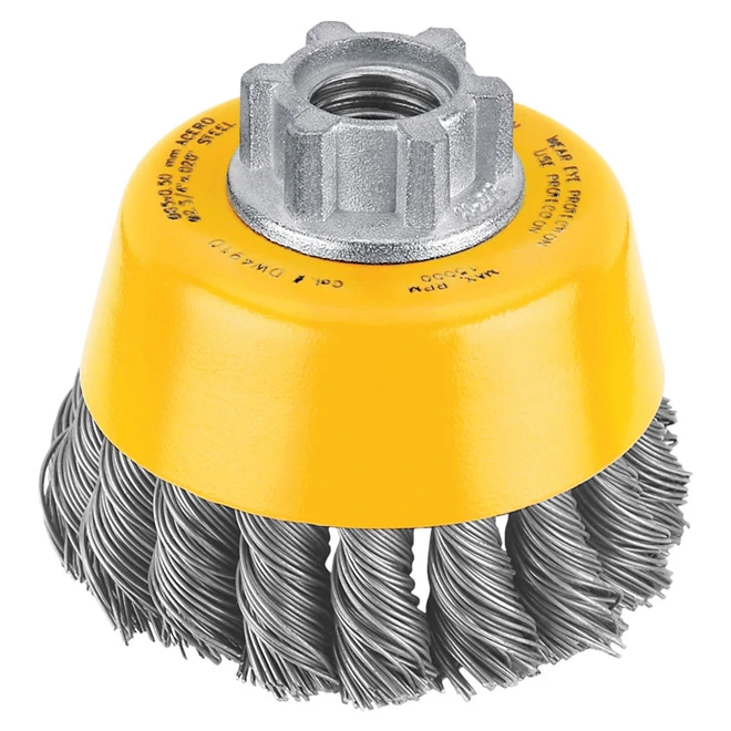 DeWalt Cup Brush - Knotted Wire - 1 Per Pack - 3-in Dia X 7/8-in Bristle L 3 DeWalt Cup Brush - Knotted Wire - 1 Per Pack - 3-in Dia X 7/8-in Bristle L
