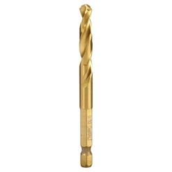 DeWALT Titanium Impact Ready Drill Bit - 9/32-in Dia X 3 1/2-in L - Pilot Point Tip - Hex Shank