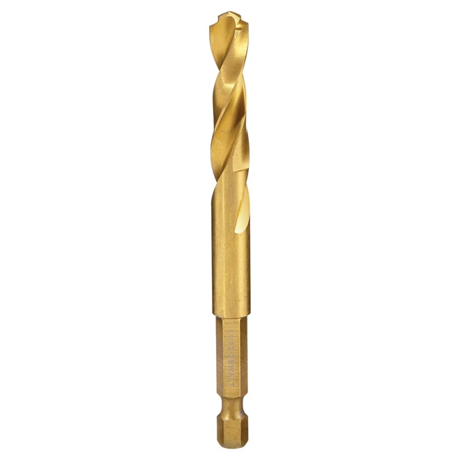 DeWalt Impact Ready Titanium Drill Bit - 11/32-in Dia - Pilot Point - Hex Shank 3 DeWalt Impact Ready Titanium Drill Bit - 11/32-in Dia - Pilot Point - Hex Shank