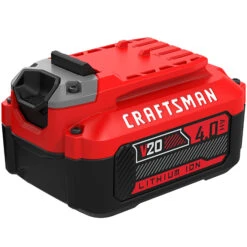 Craftsman 20-Volts 4Ah Premium Lithium Ion Battery - 3-LED Charge Indicator - No Self-Discharge - 1-Hour Charge Time -Tool Nomic Sales 00276562c L