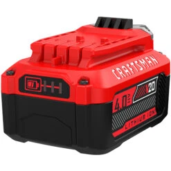 Craftsman 20-Volts 4Ah Premium Lithium Ion Battery - 3-LED Charge Indicator - No Self-Discharge - 1-Hour Charge Time -Tool Nomic Sales 00276562e L