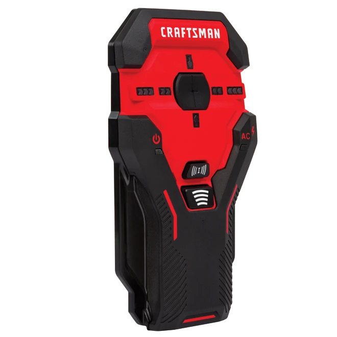 Craftsman Stud Sensor - 1 1/2" To 3" Depth - Red And Black 4 Craftsman Stud Sensor - 1 1/2" To 3" Depth - Red And Black - Image 2