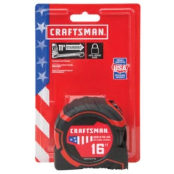 Craftsman PRO-LOCK Measuring Tape - 1.25'' X 16' - Black/Red