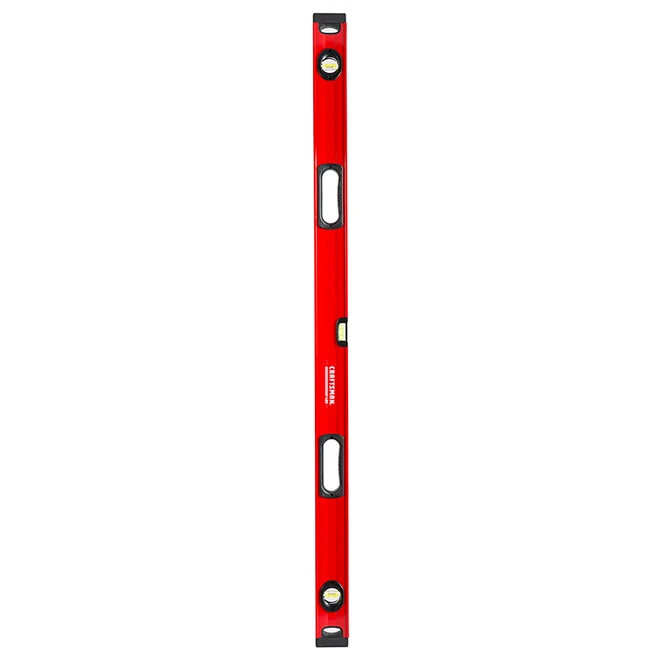 Craftsman Box Beam Level - 48" - 2 Handles - Red And Black 4 Craftsman Box Beam Level - 48" - 2 Handles - Red And Black - Image 2