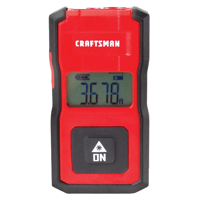 Craftsman Pocket Laser Distance Measurer - 40' 4 Craftsman Pocket Laser Distance Measurer - 40' - Image 2