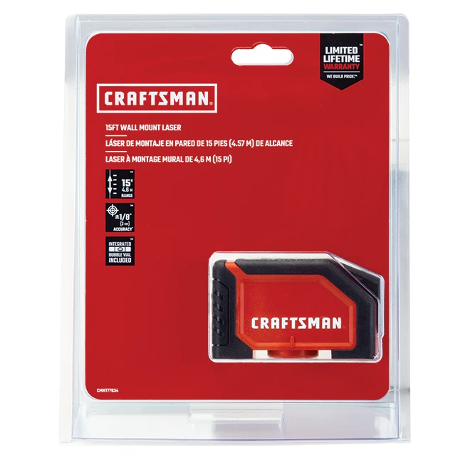 Craftsman Laser Level - 15' - Red And Black 3 Craftsman Laser Level - 15' - Red And Black