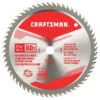Craftsman Circular Saw Blade - Carbide - 60 Teeth - Fine Crosscuts - 7 1/4-in Dia - 1 Per Pack