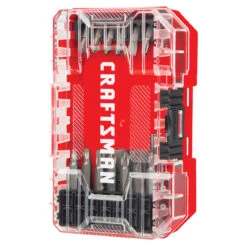Craftsman 19-Pc Screwdriver Bit Set - CNC-Machined Tip - Hex Shank - Steel - Storage Case -Tool Nomic Sales 00276889c L