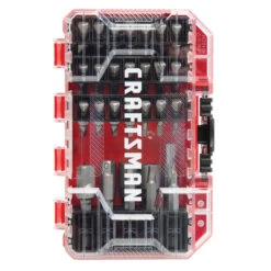 Craftsman 38-pc Screw Driver Bit Set - CNC-Machined Tip - Hex Shank - Steel - Hard Storage Case -Tool Nomic Sales 00276890b L