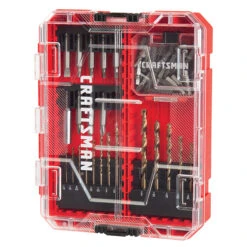 Craftsman Drill And Drive Bit Set - 53 Pieces - Shock-Resistant Steel - Assorted Types - Hard Protective Case