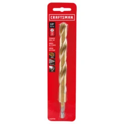 Craftsman Twist Drill Bit - 1/2-in Dia X 6-in L - Titanium - Hex Shank