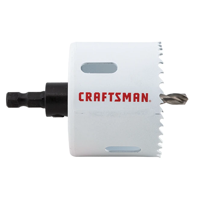 Craftsman Bi-Metal Hole Saw With Arbour - 2 1/2-in Dia Hole Saw- Arboured - Multi-Material 4 Craftsman Bi-Metal Hole Saw With Arbour - 2 1/2-in Dia Hole Saw- Arboured - Multi-Material - Image 2