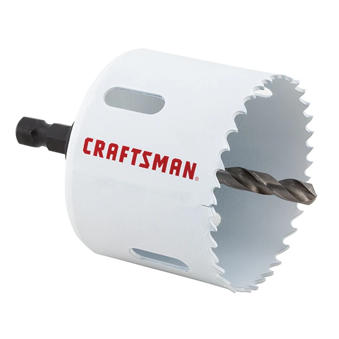 Craftsman Bi-Metal Hole Saw With Arbour - 2 1/2-in Dia Hole Saw- Arboured - Multi-Material 3 Craftsman Bi-Metal Hole Saw With Arbour - 2 1/2-in Dia Hole Saw- Arboured - Multi-Material