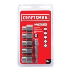 Craftsman Impact Ready 6-pc Bolt Extractor Set - Reverse Spiral Flute - Hex - Carbon Steel