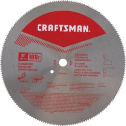 Craftsman Plywood Circular Saw Blade - 10-in Dia - 180 Tooth - High Carbon Steel -Tool Nomic Sales 00276921 L