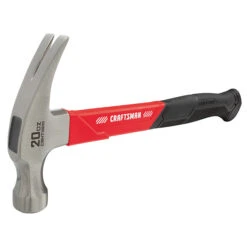 Craftsman Hammer - Smooth Face - Fibreglass - 20 Oz - Red And Black -Tool Nomic Sales 00276951b L