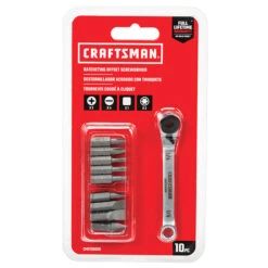 Craftsman Ratchet Key Set - Steel And Oxide - Chrome - 10/Pack -Tool Nomic Sales 00277058b L