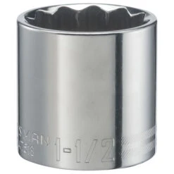 Craftsman 12-Point Socket - Steel - 1/2-in Drive X 1.5-in