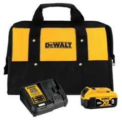 DeWalt 5 Ah 20 V Max Lithium-ion Battery, Charger And Tool Bag Kit