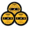 DeWalt Pack Of Circular 10-in Saw Blades - 1 X 60 TH And 2 X 40 TH - Pack Of 3 -Tool Nomic Sales 00277527b L