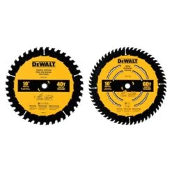 Dewalt Combo Pack 2 Circular Saw Blades 40T/60T 10-in -Tool Nomic Sales 00277579 L