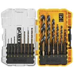 DeWALT 14-Piece Assorted Coated HSS Right Handed Twist Drill Bit Set -Tool Nomic Sales 00277659 L