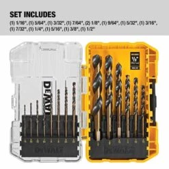 DeWALT 14-Piece Assorted Coated HSS Right Handed Twist Drill Bit Set -Tool Nomic Sales 00277659ca L