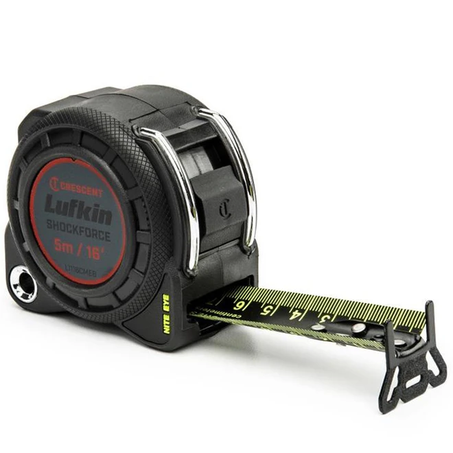 Crescent Lufkin Shockforce Nite Eye Tape Measure, 1-3/16 X 5M/16 Ft. 6 Crescent Lufkin Shockforce Nite Eye Tape Measure, 1-3/16 X 5M/16 Ft. - Image 4