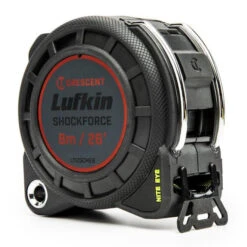 Crescent Lufkin SHOCKFORCE TAPE, 8M/26', BLACK BLADE -Tool Nomic Sales 01855546 L