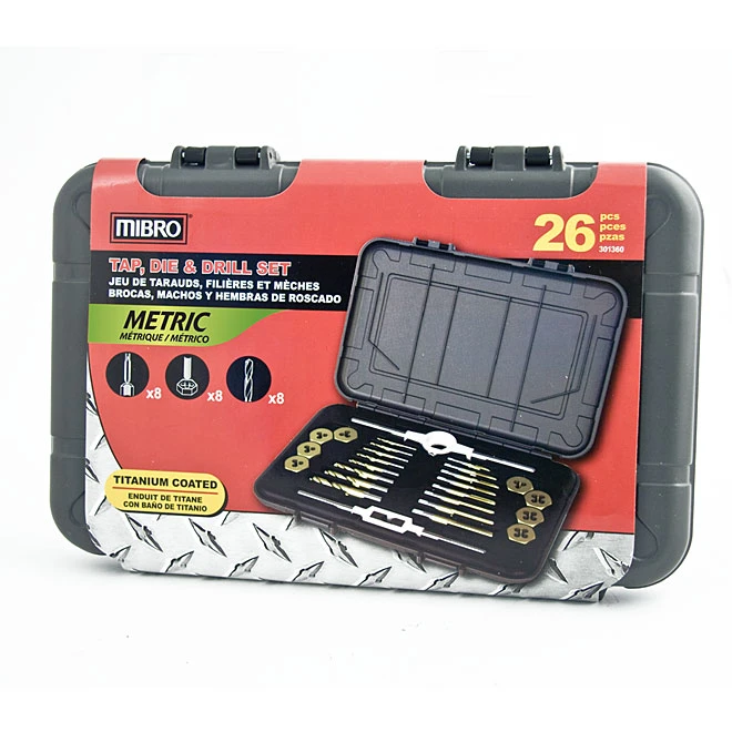 Tap, Die And Drill Set - Metric - 26 Pieces 3 Tap, Die And Drill Set - Metric - 26 Pieces