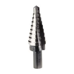 Irwin Unibit Fractional Step Drill Bit - #3 3/8-in - Hex Shank - 9 Hole Sizes - Speed Point