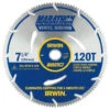 Irwin Marathon Panneling Circular Saw Blade - 7 1/4-in Dia - 120 Tooth - Symmetric 60? Hook Angle -Tool Nomic Sales 0244225 L