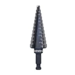 Irwin Unibit #4 12-Step Drill Bit - High Speed Steel - 3/16 To 7/8-in