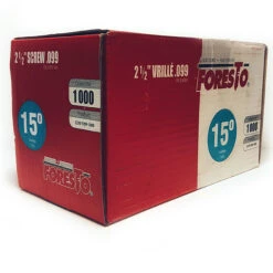 Foresto Galvanized Steel Coil Framing Nails - Spiral Shank - 1000 Per Pack - 2 1/2-in L