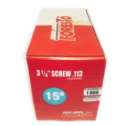 Foresto Galvanized Steel Coil Framing Nails - Sprial Shank - 1000 Per Pack - 3 1/4-in L X 0.113-in Dia