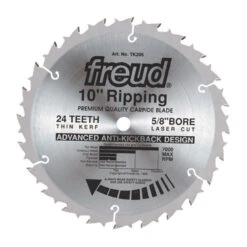 Freud Circular Saw Blade - Anti Kickback - 24 Teeth - 10-in Dia