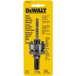 DeWALT "Quick Change" Hole Saw Mandrel - 7/16"