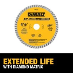 DEWALT XP 4 1/2-in Diamond-Grit Turbo Blade 7 DEWALT XP 4 1/2-in Diamond-Grit Turbo Blade -Tool Nomic Sales 0794123ca L