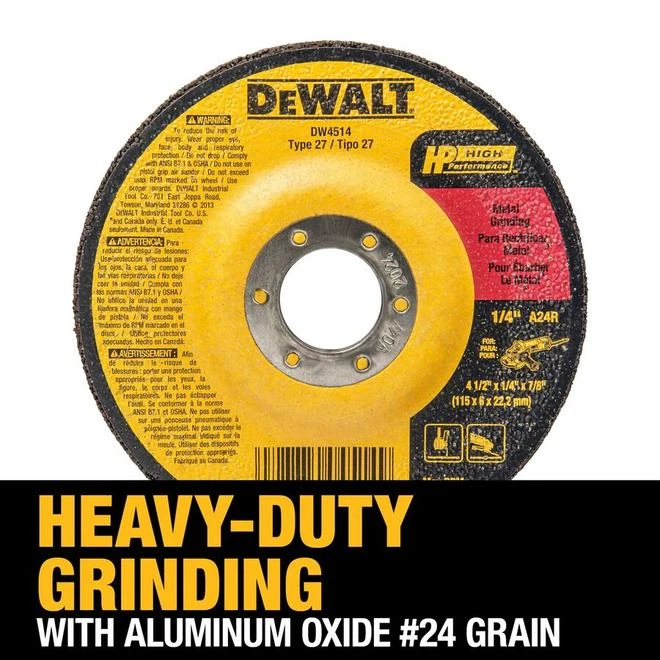 DEWALT Aluminum Oxide 4.5-in Grinding Wheel 3 DEWALT Aluminum Oxide 4.5-in Grinding Wheel