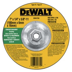 DEWALT 7-in X 1/4-in X 5/8-in Grinding Wheel