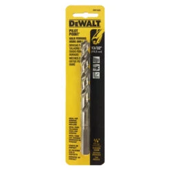 DeWalt Twist Drill Bit - 13/32-in Dia - Pilot Point - Gold Ferrous - No-Spin Shank