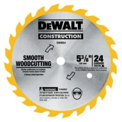 DEWALT Construction 5 3/8-in 24-Tooth Smooth Woodcutting Saw Blade