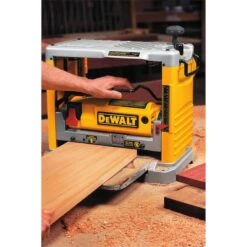 Dewalt 12 1/2-in Corded Bench-Top Planer - 15-A Motor - 1/8-in Cutting Depth - Quick Knife Change -Tool Nomic Sales 0834236e L