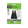 EXCHANGE-A-BLADE EAB Universal Oscillating Flush Cut Blade - 2 3/4-in W X 3 1/2-in L - High Carbon Steel - Suitable For Wood 2 EXCHANGE-A-BLADE EAB Universal Oscillating Flush Cut Blade - 2 3/4-in W X 3 1/2-in L - High Carbon Steel - Suitable For Wood -Tool Nomic Sales 09065012b L