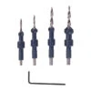 Wolfcraft Screw Setter Set - #6 - #8 - #10 - #12 - Hex Shaft - Tapered Drill Bits - 4 Per Pack -Tool Nomic Sales 1137167 L