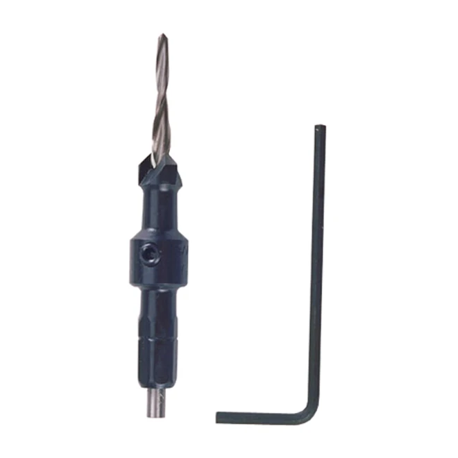 Wolfcraft Screw Setter With Hex Key - #6 - High Speed Steel - Tapered Drill Bit 3 Wolfcraft Screw Setter With Hex Key - #6 - High Speed Steel - Tapered Drill Bit