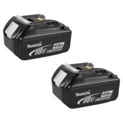 Makita Cordless Power Tool Battery - 18 V - Lithium-Ion - Black - Set Of 2