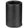 Unitool Regular Impact Socket - Black - Steel - 1/2-in Drive X 7/8-in W
