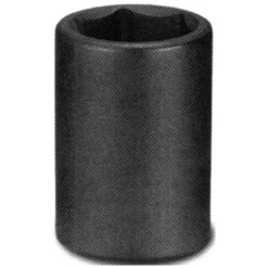 Unitool Regular Impact Socket - Black - Steel - 1/2-in Drive X 1-in W